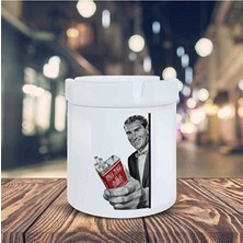 Sartre Art Esprili Küllük Gülen Adam Baskılı Kül Tablası