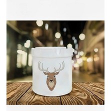 Sartre Art "tatlı Geyik" Tasarımlı Kokusuz At Söndür Porselen Küllük