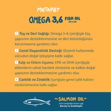 Metapet Köpekler için Somon Balık Yağı, Omega 3 Takviyesi, Tüy Döküm Önleyici Vitamini, Tüy Dökme Engelleme