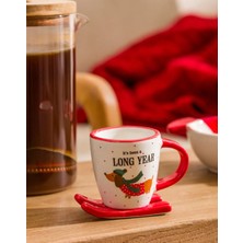 LC Waikiki Karışık Kayak Figürlü Seramik Kahve Fincanı 85 ml