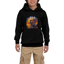 Zepplin Giyim Sodom Decision Day Siyah Çocuk Kapşonlu Sweatshirt