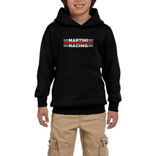 Zepplin Giyim Martini Racing Siyah Çocuk Kapşonlu Sweatshirt
