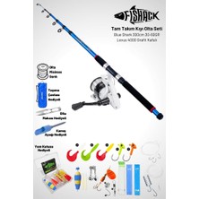 Fishack Tam Takım Kıyı Olta Seti - 300CM Kamış 30-60GR / 4000'LIK Lexus Olta Makinesi - Taşıma Çantalı