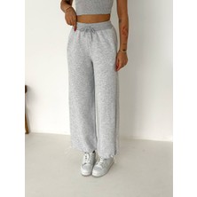 Stoper Detaylı Üç Iplik Baggy Eşofman Altı