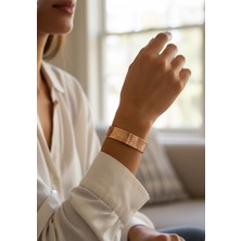 Fm El Işçiliği Kabartma Desenli Saf Bakır Bileklik ; Enerji Dengeleyici Gelen Eksel  Şifa Niyetine ; Kadın ve Erkek  Için Uygun , Esnek Yapısı Ile Ayarlanabilir  Bileklik Genişlik 15 Mm.