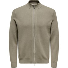 Only & Sons Onscooper Reg Ls 12 Cardıgan Knıt Frml Erkek Gri Hırka - 22035017