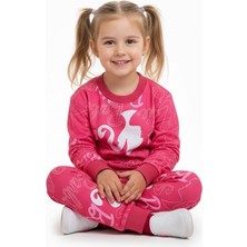 Eflins Barbie Baskılı Kız Çocuk Eşofman Takım İlkbahar & Kış