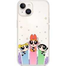 TechTree iPhone 13 - 14 Uyumlu Powerpuff Girls Tasarımlı Baskılı Silikon Kılıf
