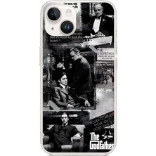 TechTree iPhone 13 - 14 Uyumlu The Godfather Baba Film Tasarımlı Baskılı Silikon Kılıf
