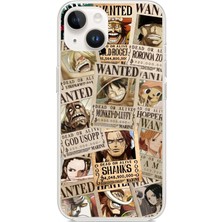 TechTree iPhone 13 - 14 Uyumlu One Piece Gazete Tasarımlı Baskılı Silikon Kılıf