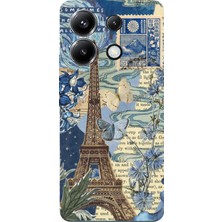 TechTree Poco X6 Pro Uyumlu Paris ve Eyfel Kulesi Baskılı Silikon Kılıf