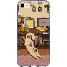 TechTree iPhone 6 - 6s Uyumlu Nostaljik Köpek Tasarımlı Baskılı Silikon Kılıf