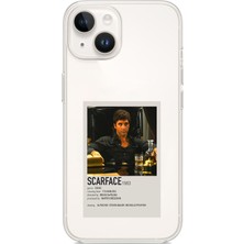 TechTree iPhone 13 - 14 Uyumlu Scarface Mini Poster Tasarımlı Baskılı Silikon Kılıf