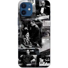 TechTree iPhone 12 - 12 Pro Uyumlu The Godfather Baba Film Tasarımlı Baskılı Silikon Kılıf