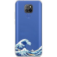 TechTree General Mobile Gm 20 Uyumlu Kanagawa Oki Nami Ura Dalgası Tasarımlı Baskılı Silikon Kılıf