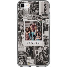 TechTree iPhone 6 - 6s Uyumlu Friends Nostalji Tasarımlı Tasarımlı Baskılı Silikon Kılıf