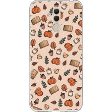 TechTree Huawei Mate 20 Lite Uyumlu Sonbahar Balkabağı Baskılı Silikon Kılıf