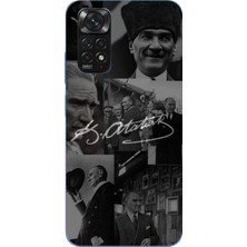 TechTree Redmi Note 11 - 11S Uyumlu Kemal Atatürk Imza Baskılı Silikon Kılıf