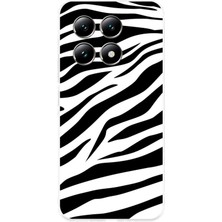TechTree Xiaomi Mi 14T Pro Uyumlu Zebra Tasarımlı Baskılı Silikon Kılıf