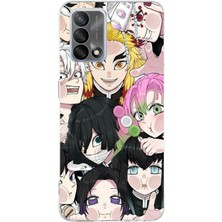 TechTree Oppo A74 Uyumlu Demon Slayer Manga Baskılı Silikon Kılıf