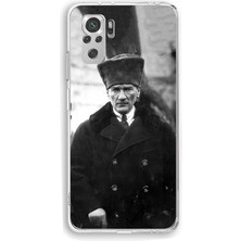 TechTree Redmi Note 10 ve 10S Uyumlu Mustafa Kemal Atatürk Portre Baskılı Silikon Kılıf