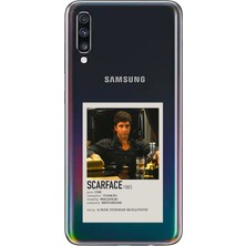 TechTree Samsung Galaxy A70 Uyumlu Scarface Mini Poster Tasarımlı Baskılı Silikon Kılıf