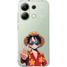 TechTree Redmi Note 13 4g Uyumlu Monkey D. Luffy Tasarımlı Baskılı Silikon Kılıf