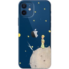TechTree iPhone 12 - 12 Pro Uyumlu Küçük Prens Tasarımlı Baskılı Silikon Kılıf