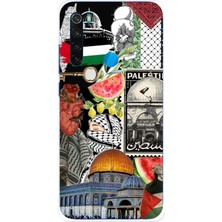 TechTree Redmi Note 8 Uyumlu Filistin Özgürlük Kolajı Baskılı Silikon Kılıf