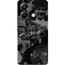 TechTree Poco X6 Pro Uyumlu Kemal Atatürk Imza Baskılı Silikon Kılıf