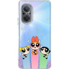 TechTree Huawei Nova 9 Se Uyumlu Powerpuff Girls Tasarımlı Baskılı Silikon Kılıf