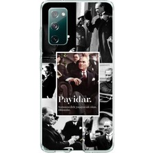 TechTree Samsung Galaxy S20 Fe Uyumlu Atatürk Payidar Baskılı Silikon Kılıf