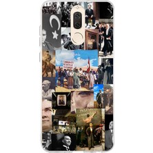 TechTree Huawei Mate 10 Lite Uyumlu Atatürk Cumhuriyet Baskılı Silikon Kılıf