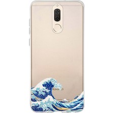 TechTree Huawei Mate 10 Lite Uyumlu Kanagawa Oki Nami Ura Dalgası Tasarımlı Baskılı Silikon Kılıf