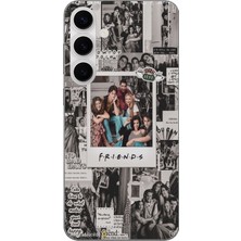 TechTree Galaxy S24 Fe Uyumlu Friends Nostalji Tasarımlı Tasarımlı Baskılı Silikon Kılıf