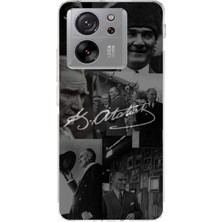 TechTree Xiaomi Mi 13T - 13T Pro Uyumlu Kemal Atatürk Imza Baskılı Silikon Kılıf