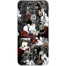 TechTree Mi Note 10 Lite Uyumlu Death Note Kolaj Tasarımlı Baskılı Silikon Kılıf