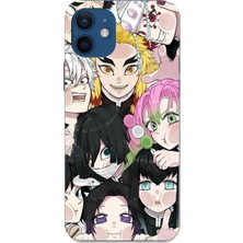 TechTree iPhone 12 - 12 Pro Uyumlu Demon Slayer Manga Baskılı Silikon Kılıf