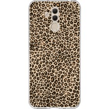 TechTree Huawei Mate 20 Lite Uyumlu Leopar Tasarımlı Baskılı Silikon Kılıf