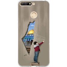 TechTree Huawei Y6 2018 - Honor 7A Uyumlu Mescid-I Aksa Duvar Baskılı Silikon Kılıf