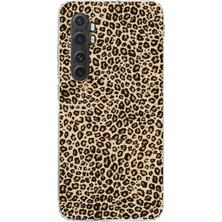 TechTree Mi Note 10 Lite Uyumlu Leopar Tasarımlı Baskılı Silikon Kılıf