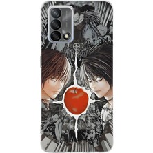 TechTree Oppo A74 Uyumlu Death Note Kapak Tasarımlı Baskılı Silikon Kılıf