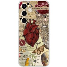 TechTree Samsung Galaxy S24 Uyumlu Vampire Diaries Vintage Baskılı Silikon Kılıf