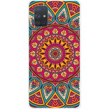 TechTree Samsung Galaxy A71 Uyumlu Mandala Baskılı Silikon Kılıf