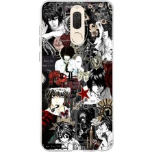 TechTree Huawei Mate 10 Lite Uyumlu Death Note Kolaj Tasarımlı Baskılı Silikon Kılıf