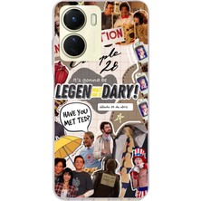 TechTree Vivo Y16 Uyumlu Retro Gazete How I Met Your Mother Tasarımlı Baskılı Silikon Kılıf