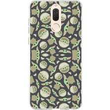 TechTree Huawei Mate 10 Lite Uyumlu Minik Yodalar Duvar Kağıdı Baskılı Silikon Kılıf