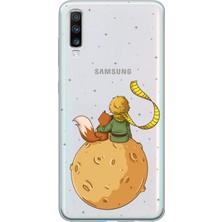 TechTree Samsung Galaxy A30S - A50 Uyumlu Küçük Prens Gezegen Boa Tasarımlı Baskılı Silikon Kılıf
