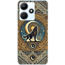 TechTree Infinix Hot 30I Uyumlu Yalnız Kurt Göktürk Baskılı Silikon Kılıf