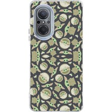 TechTree Huawei Nova 9 Se Uyumlu Minik Yodalar Duvar Kağıdı Baskılı Silikon Kılıf